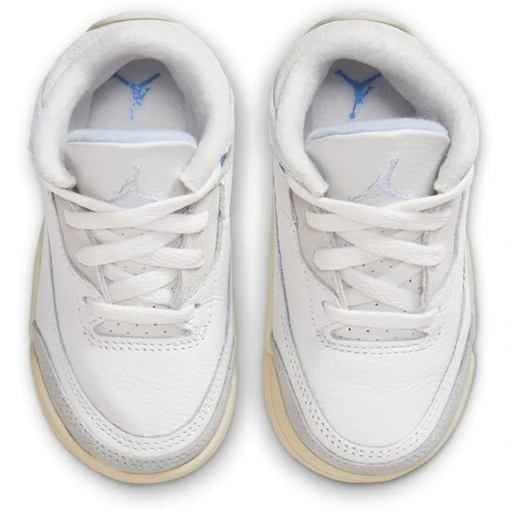 Toddler's Jordan 3 Retro Summit White/Hydrgen Blue (DM0968 101) Size 6C NEW!